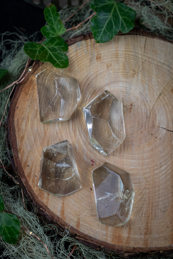 Natural Citrine, Polished Facet, Brazilian Citrine, Genuine Untreated Stone for Abundance & Joy