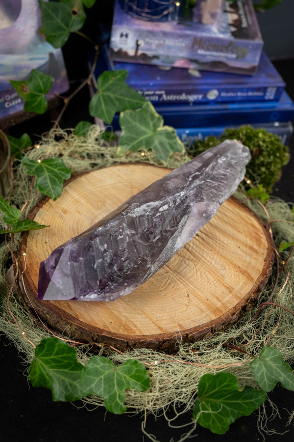 Royal Amethyst Sceptre, Amethyst Gemstone Wand, Crown Chakra Crystal, Spiritual Protection Stone, Reiki Healing Tool, Crystal Energy Wand