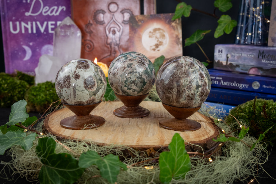Sakura Agate, Cherry Blossom Agate, Flower Agate, Crystal Sphere, New Beginnings, Transformation