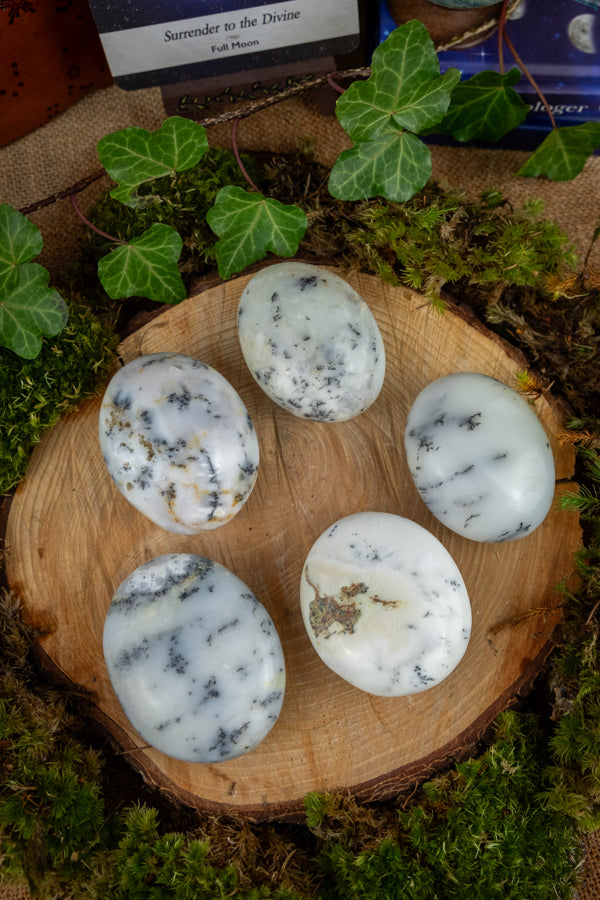 Merlinite Crystal Palms, Magical Merlinite, Dendritic Opal, Clairvoyance crystals, Crystal of magic.