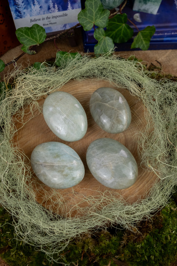 Green Moonstone, Heart Chakra Crystal, Feminine Energy Stone, Emotional Healing Gem, Intuition, New Beginnings, Soothing & Calming