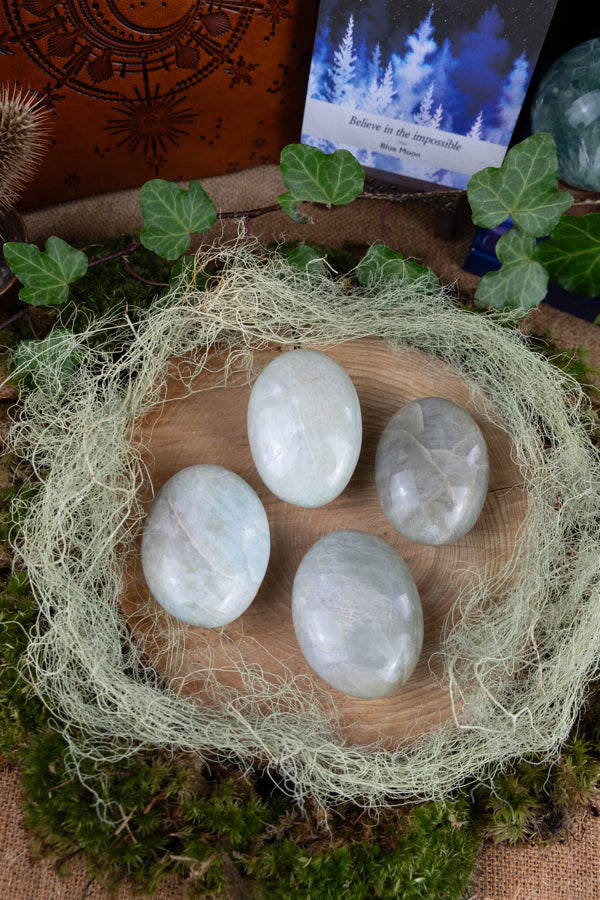 Green Moonstone, Heart Chakra Crystal, Feminine Energy Stone, Emotional Healing Gem, Intuition, New Beginnings, Soothing & Calming