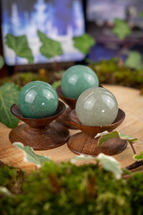 Green Aventurine Sphere, Healing Crystal Ball, Heart Chakra Stone, Calming Gem for Luck, Growth, Prosperity, Emotional Balance