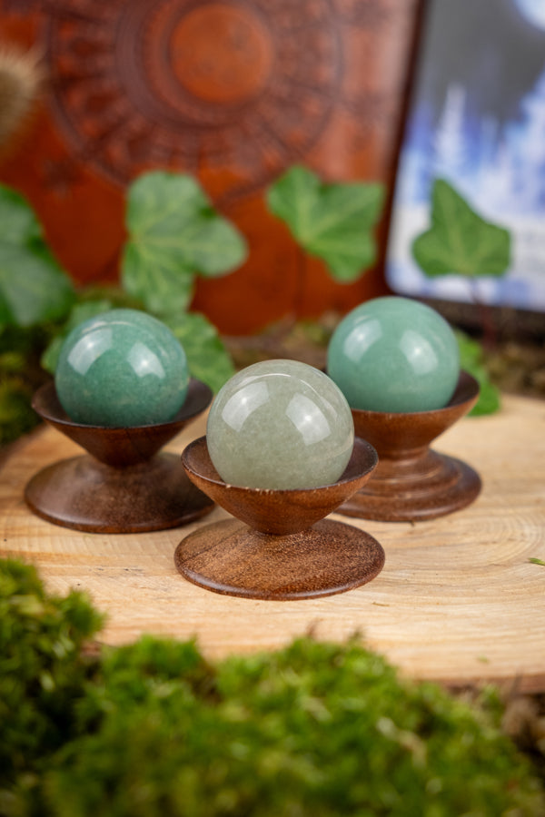 Green Aventurine Sphere, Healing Crystal Ball, Heart Chakra Stone, Calming Gem for Luck, Growth, Prosperity, Emotional Balance