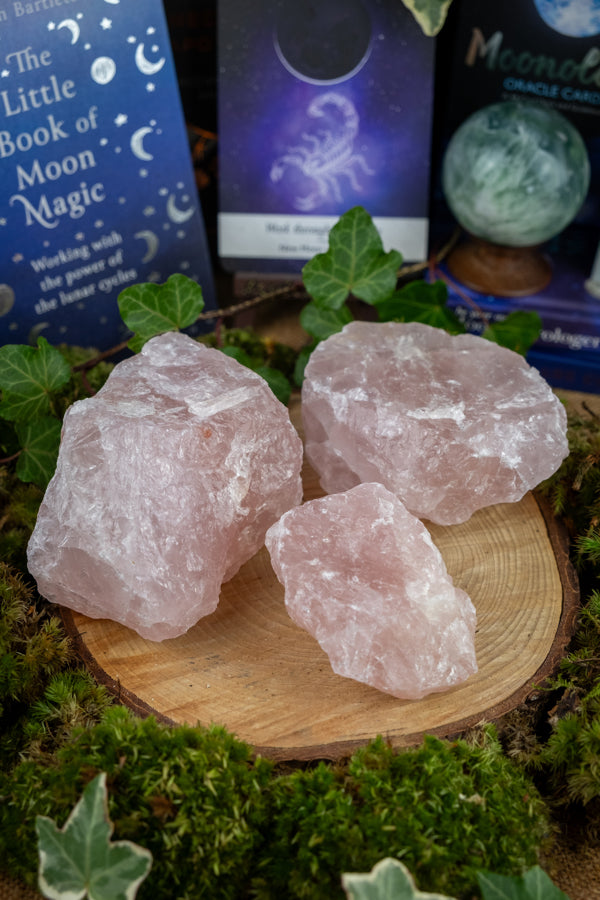 Raw Rose Quartz, Self-Love Crystal, Heart Healing Gem, Crystal for Lov Moon & Earth Crystals and Rituals Raw Rose Quartz, Self-Love Crystal, Heart Healing Gem, Crystal for Lov Moon & Earth Crystals and Rituals