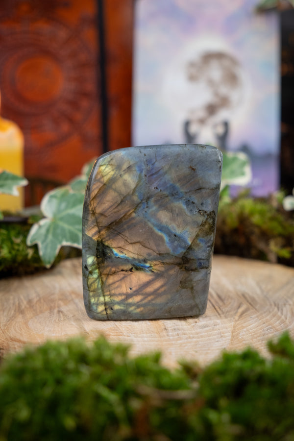 Sunset Labradorite Freeform, Flashy Labradorite Gemstone, Polished Crystal, Transformation Stone, Spiritual Protection, Chakra Healing