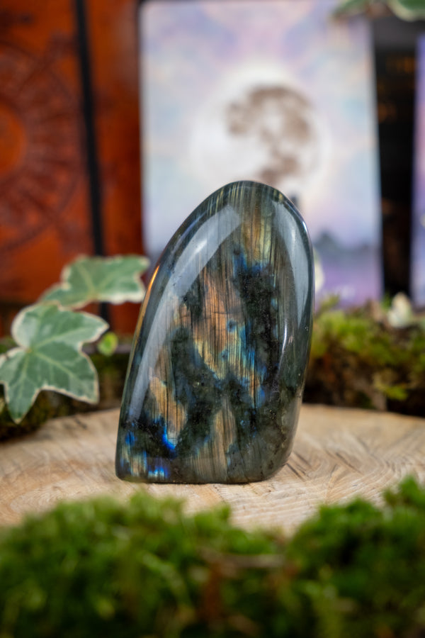 Sunset Labradorite Freeform, Flashy Labradorite Gemstone, Polished Crystal, Transformation Stone, Spiritual Protection, Chakra Healing