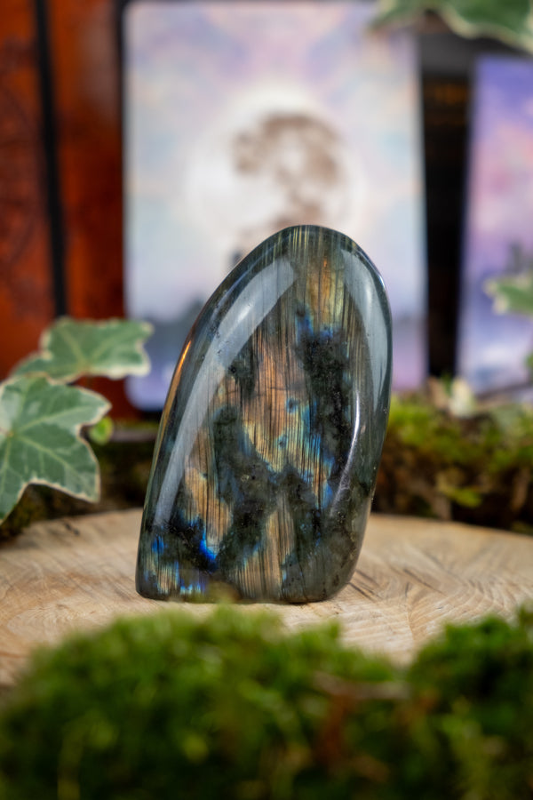 Sunset Labradorite Freeform, Flashy Labradorite Gemstone, Polished Crystal, Transformation Stone, Spiritual Protection, Chakra Healing