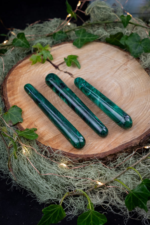 Powerful Malachite Wand for Energy Healing, Crystal Massage, Meditation Rituals, Heart Chakra, Protection, Transformation Stone
