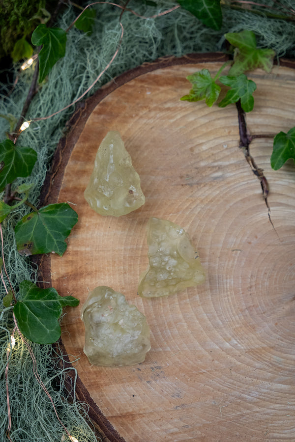 Libyan Desert Glass Tektite, Golden Impact Stone, Powerful Manifestation & Protection Crystal