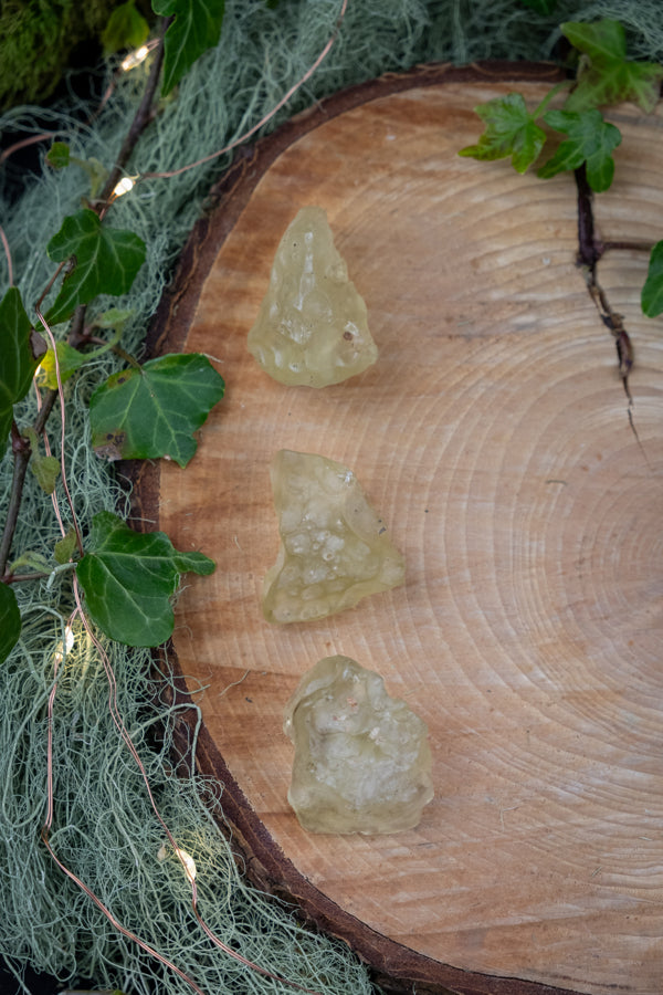 Libyan Desert Glass Tektite, Golden Impact Stone, Powerful Manifestation & Protection Crystal