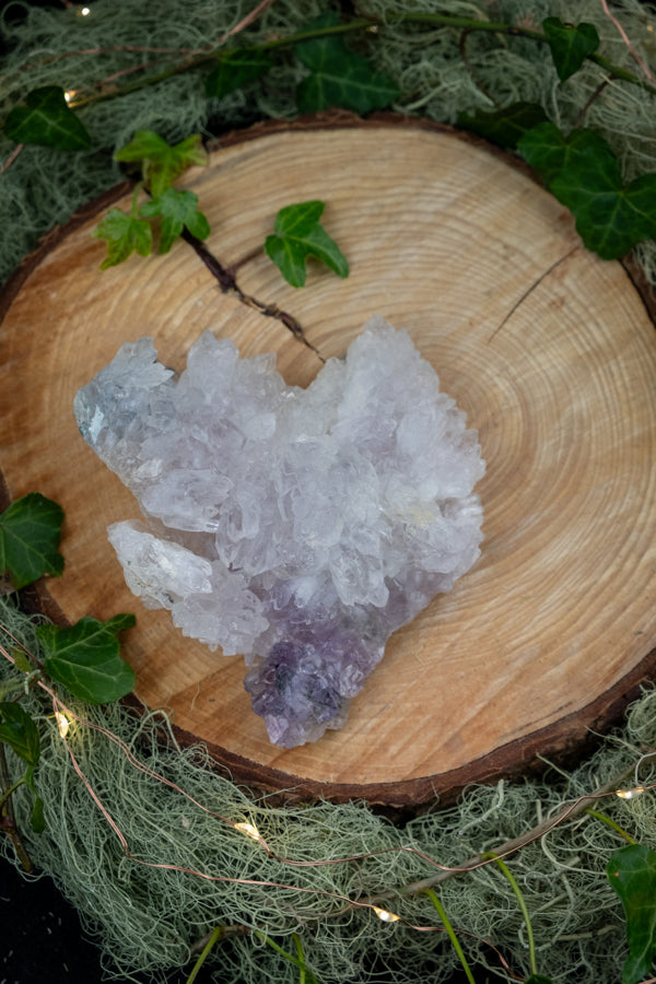 Flower Amethyst Cluster, Raw Amethyst Stone, Crystal for Calm, Intuition, Crown Chakra, Spiritual Growth, Gem for Peace and Meditation