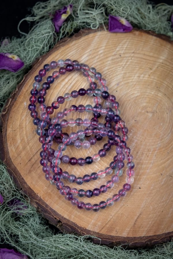 Fluorite crystal bracelet, Flush toxins, boosts immunity, Ease joint pain