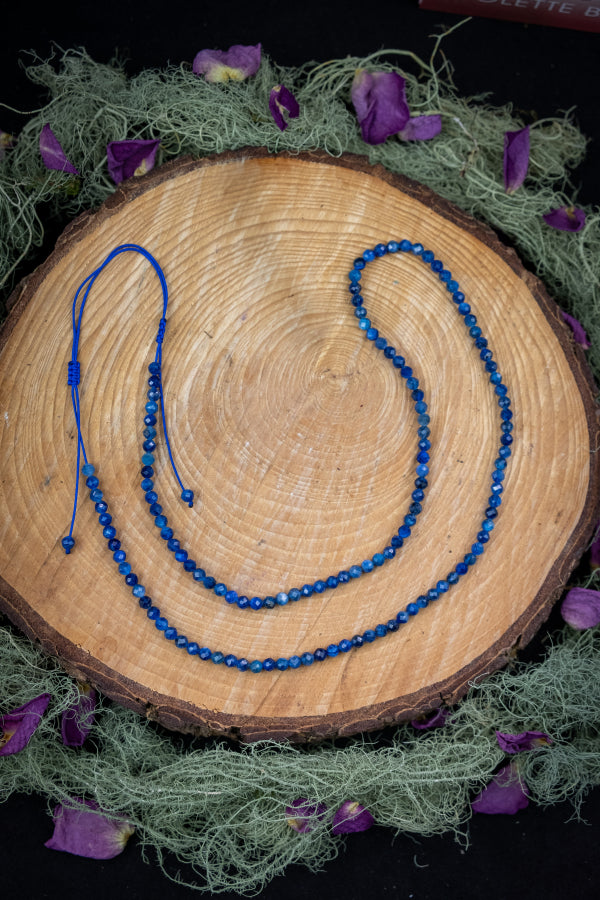 Kyanite Gemstone Necklace, Blue Kyanite Faceted, Healing Crystal Necklace, Spiritual Stone, Throat Chakra, Energy Cleansing Crystal