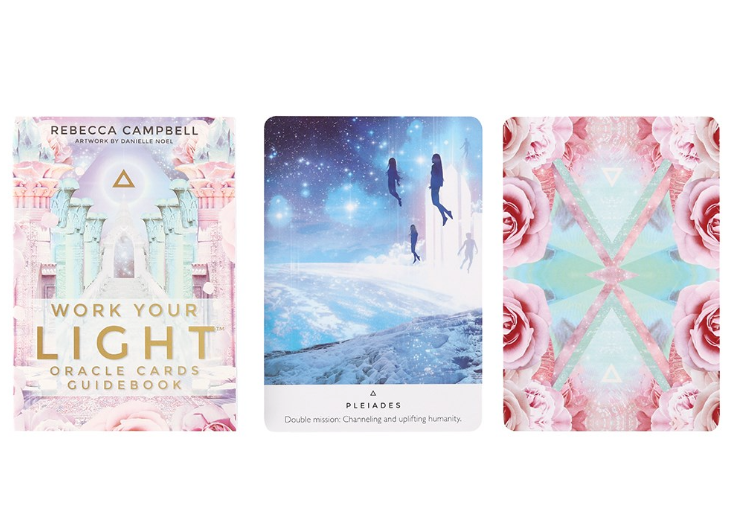 Work Your Light Oracle Cards Deck for Intuition Soul Guidance Spiritual Insight Crystal Yoga Ritual Tool