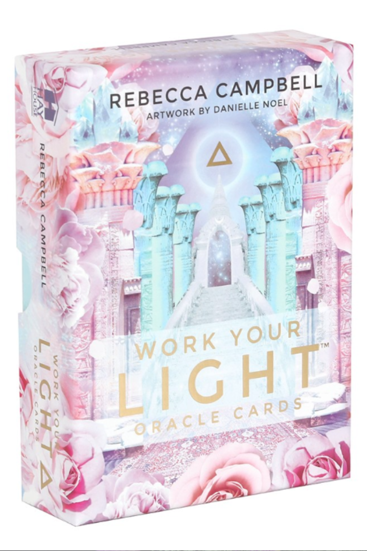 Work Your Light Oracle Cards Deck for Intuition Soul Guidance Spiritual Insight Crystal Yoga Ritual Tool