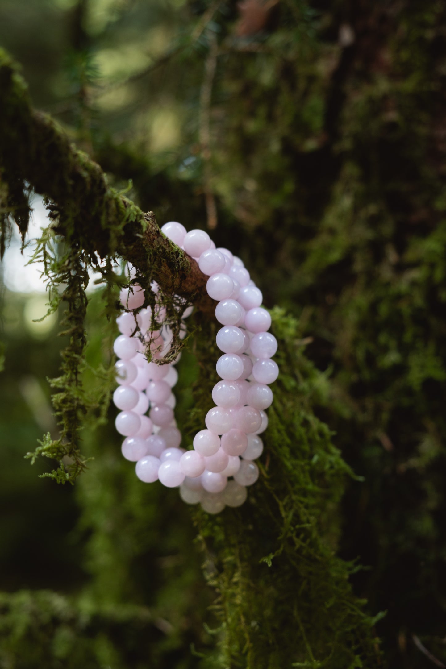 Rose quartz crystal bracelet, Crystal for self love, Self care, Heart healing.