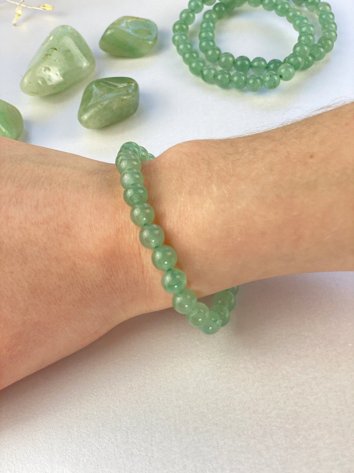 Children's Green Aventurine crystal bracelet, Crystal for Luck, Positive energy, Good luck gift, Emotional tranquillity