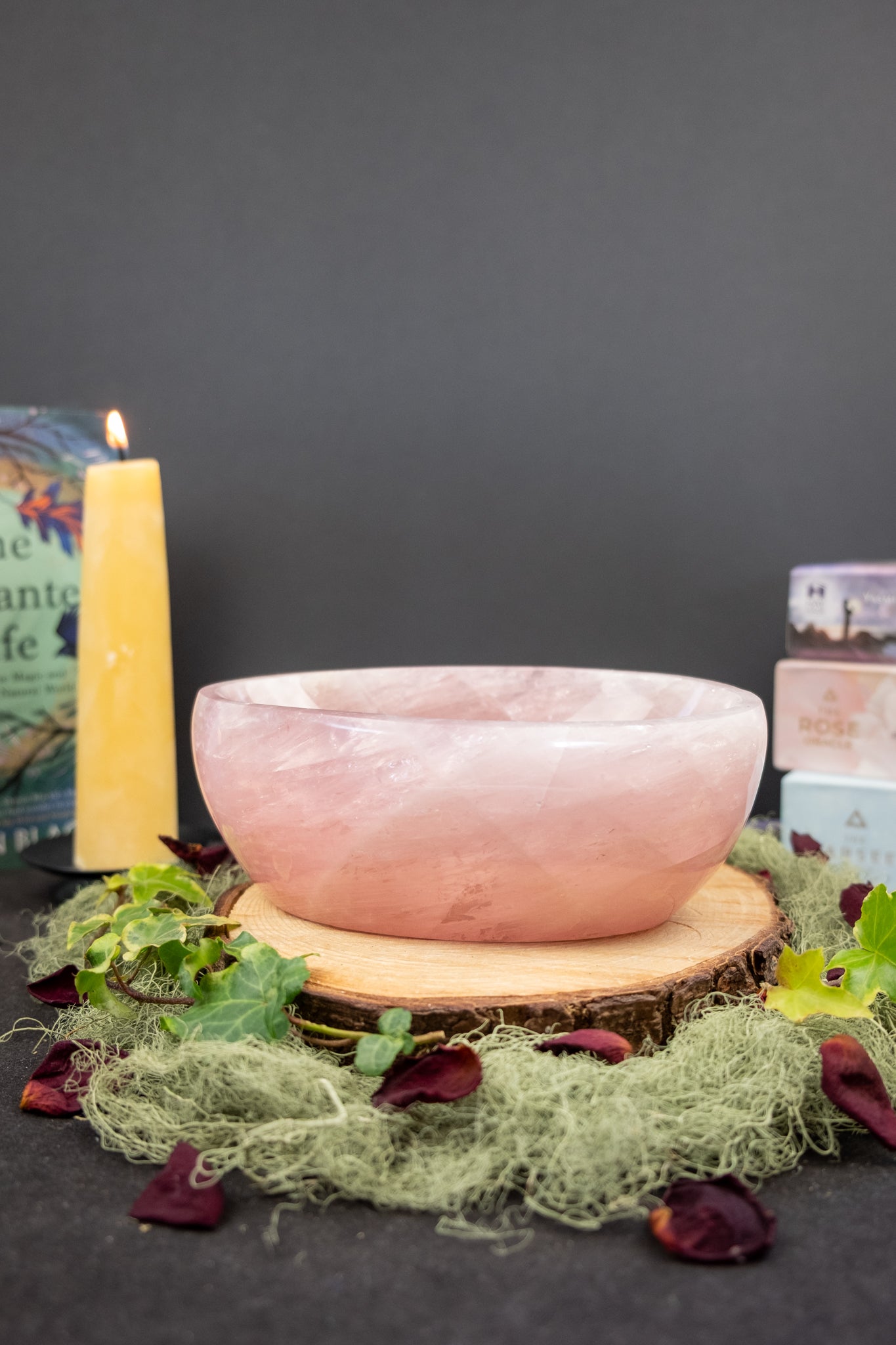 Rose Quartz Bowl, High Grade Gemmy Crystal Bowl for Love & Emotional Healing, Ethically Sourced from Madagascar