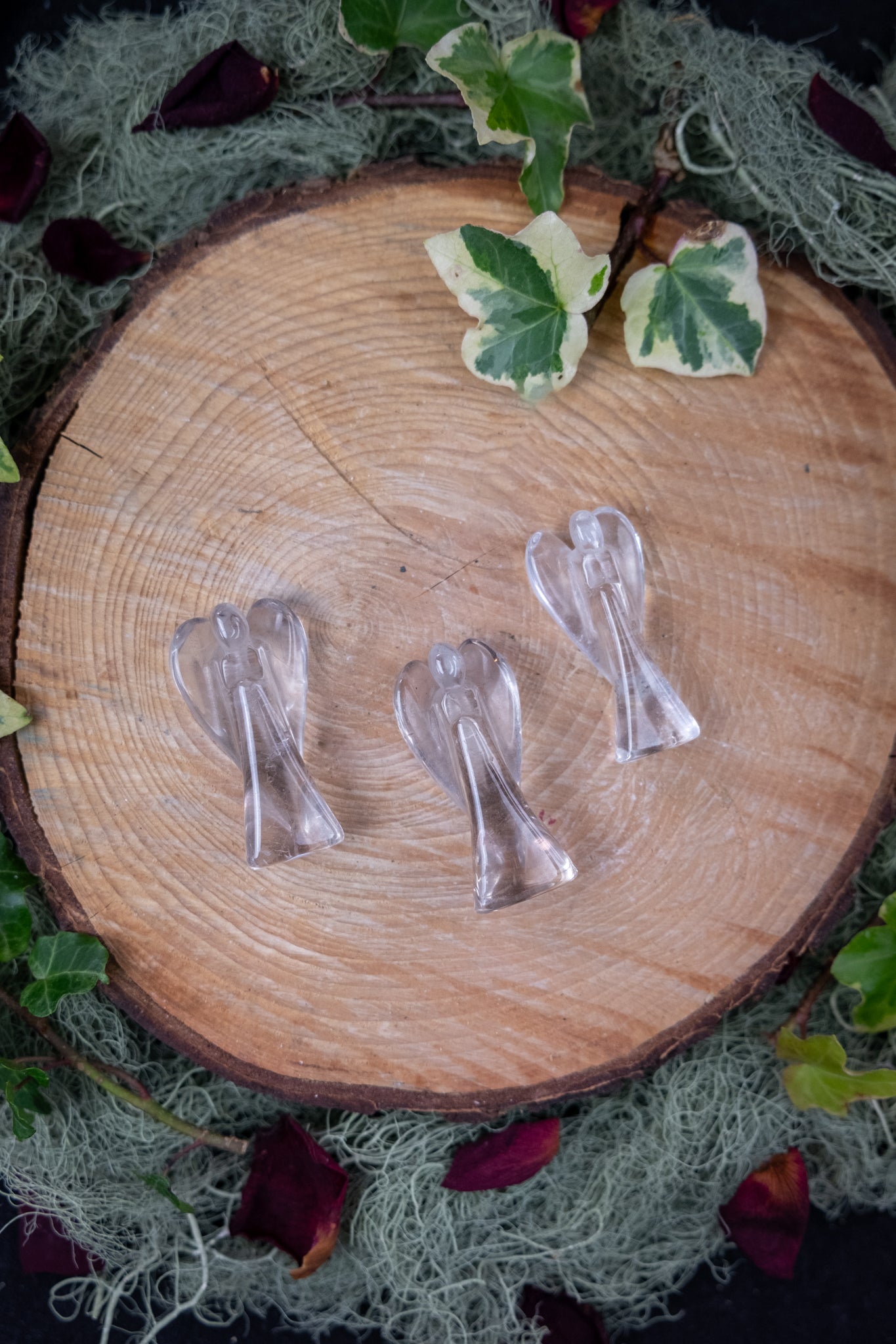 Light Smokey Lemurian Quartz Angel, Gentle Protection Stone, High Clarity Lemurian Crystal, Ethically Sourced Spiritual Guardian