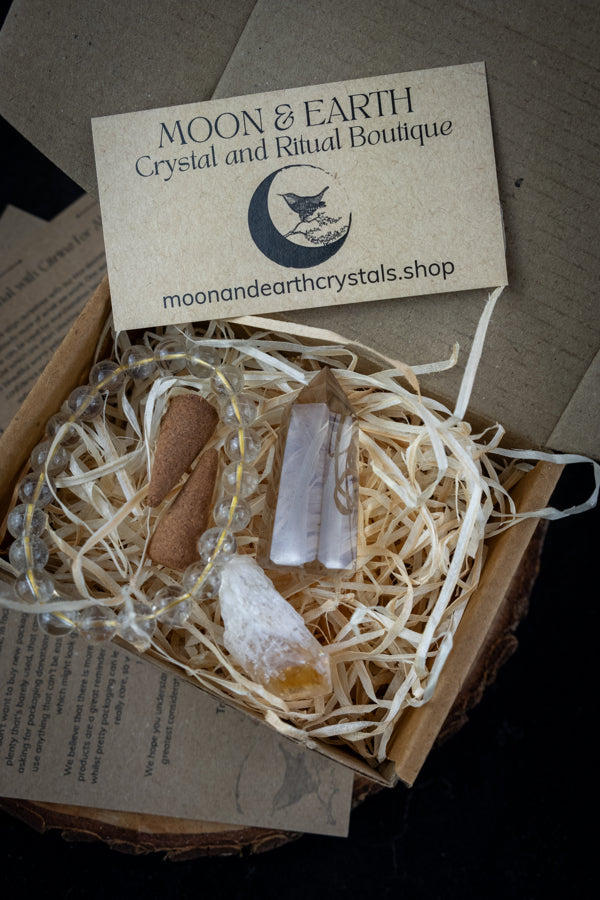 Crystal Subscription Box, One-Off, Monthly Crystal Box, Spiritual Gift, Energy Healing, Crystal Rituals, Includes Online Workshop