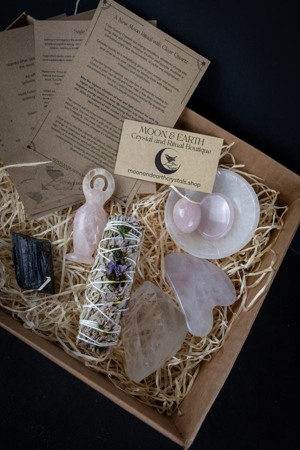 Intuitively Chosen Crystal Box, Inspired by the month or your personal desires, Intuitively chosen.