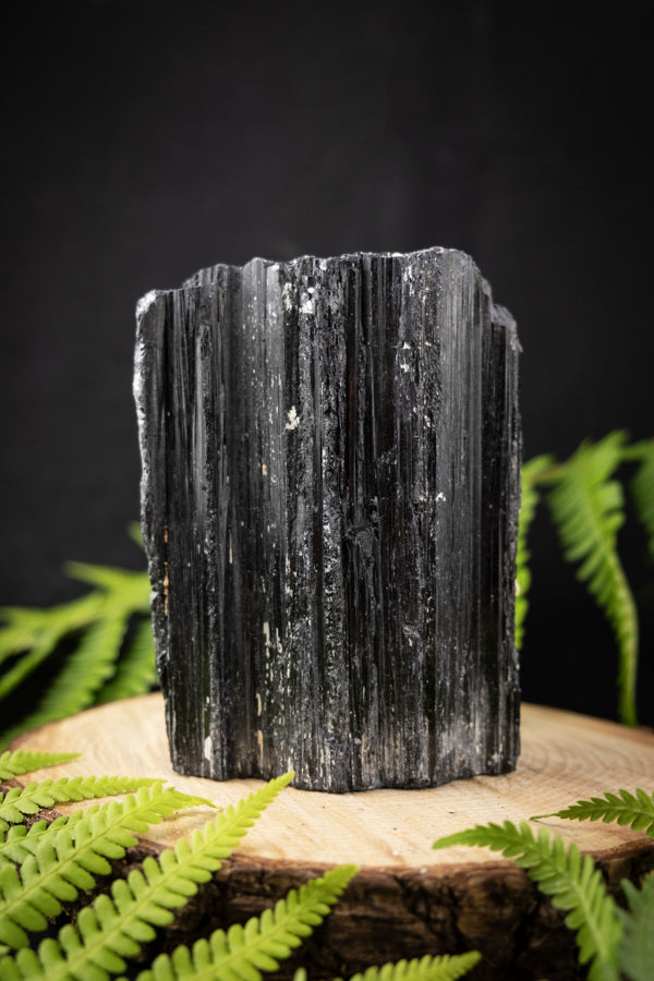 Black Tourmaline crystal, Crystal for protection, Pure black gemstone, Raw gem, Purifying and grounding, Crystal for confidence, Root chakra