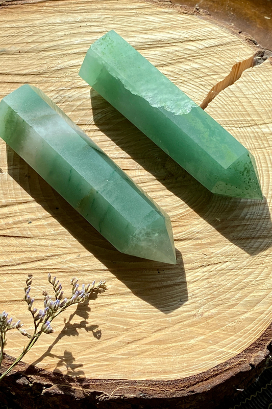 Green Aventurine Crystal Point Crystal for Luck, Crystal for Prosperity, Crystal for Opportunity, abundance crystal