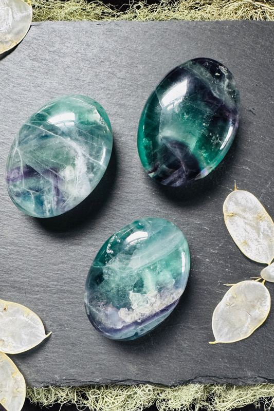 Fluorite Palm Stone