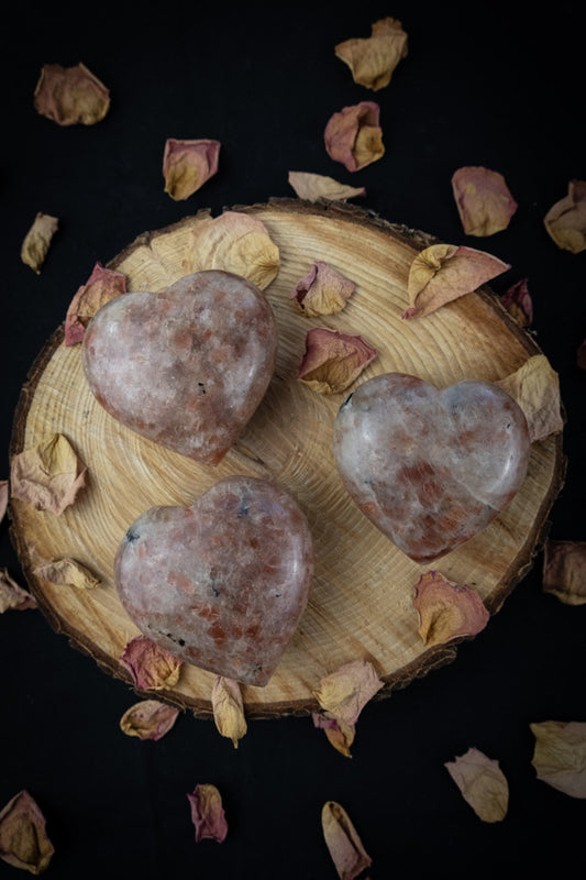 Sunstone Crystal Heart.