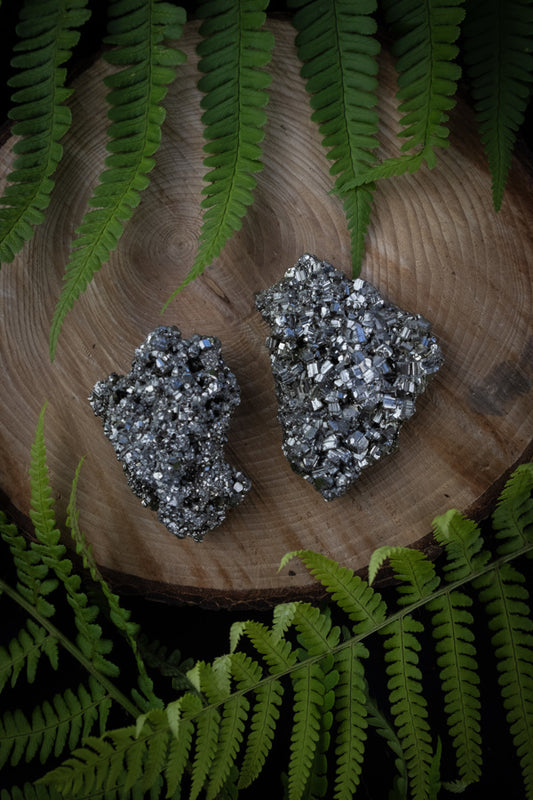 Pyrite crystal cluster, Crystal for abundance, Crystal for stress.