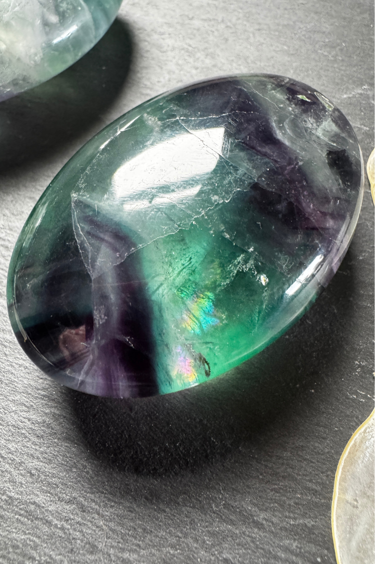 Fluorite Palm Stone