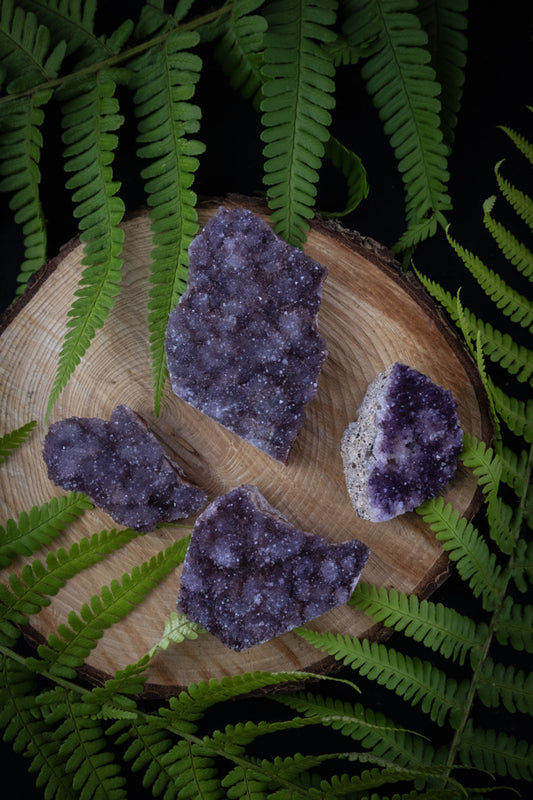 Alacam Amethyst Crystal, Drusy natural amethyst cluster.