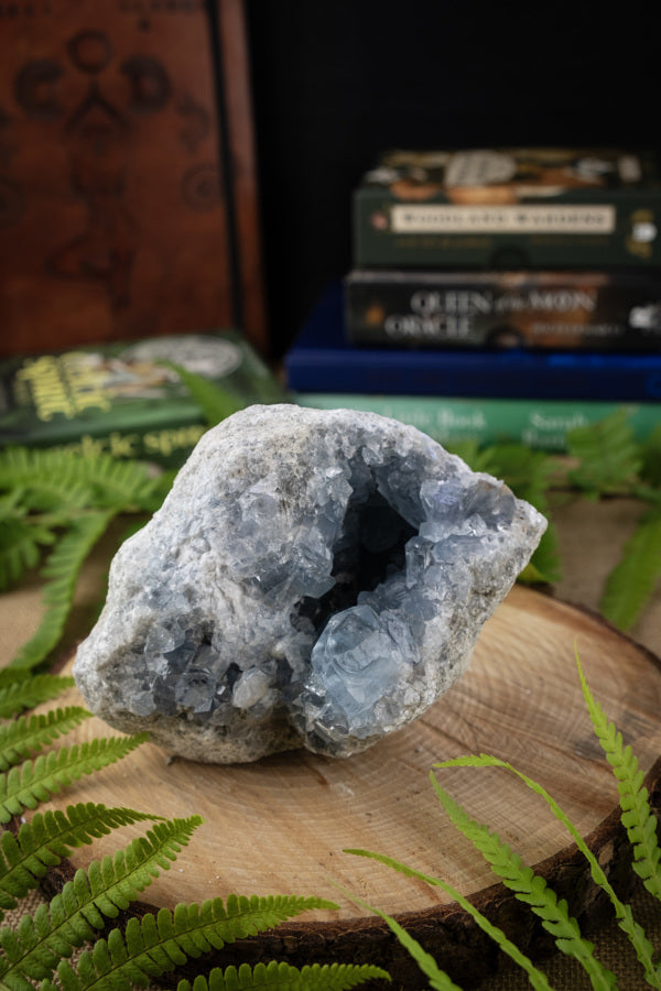 Celestite crystal cluster, Crystal cave, A+ grade,Crystal for calm & heal, Crystal for peace, Angel crystal, Crystal geode.