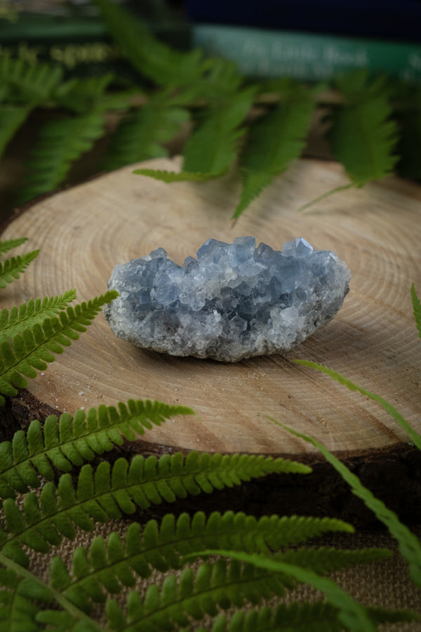 Celestite crystal, Celestite cluster, Small crystal geode, AAA grade, Crystal for calm, Healing crystal, Crystal for peace, Angel crystal.