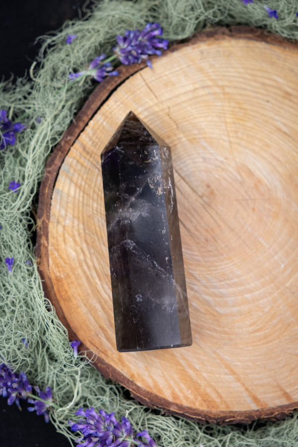 Smoky Quartz Point, Gemstone for Grounding, Natural Clarity Crystal, Root Chakra Stone, Smokey Quartz Healing Crystal