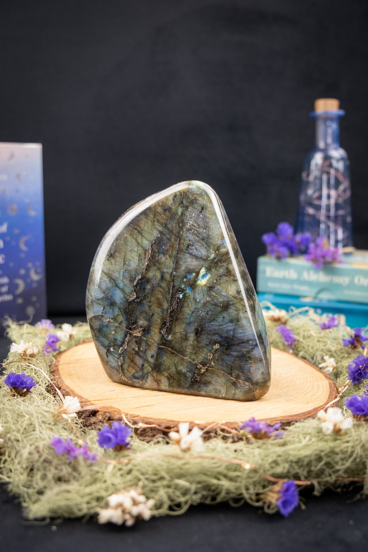 Labradorite Freeform, Double Sided Flash