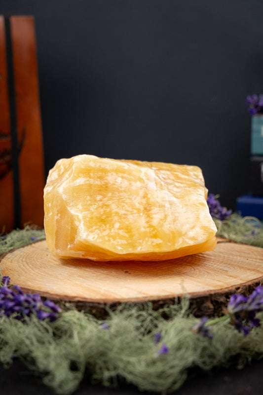 Orange Calcite Raw Stone, Exceptional Quality Healing Crystal, Ethically Sourced Gem for Creativity Joy and Energy Boost