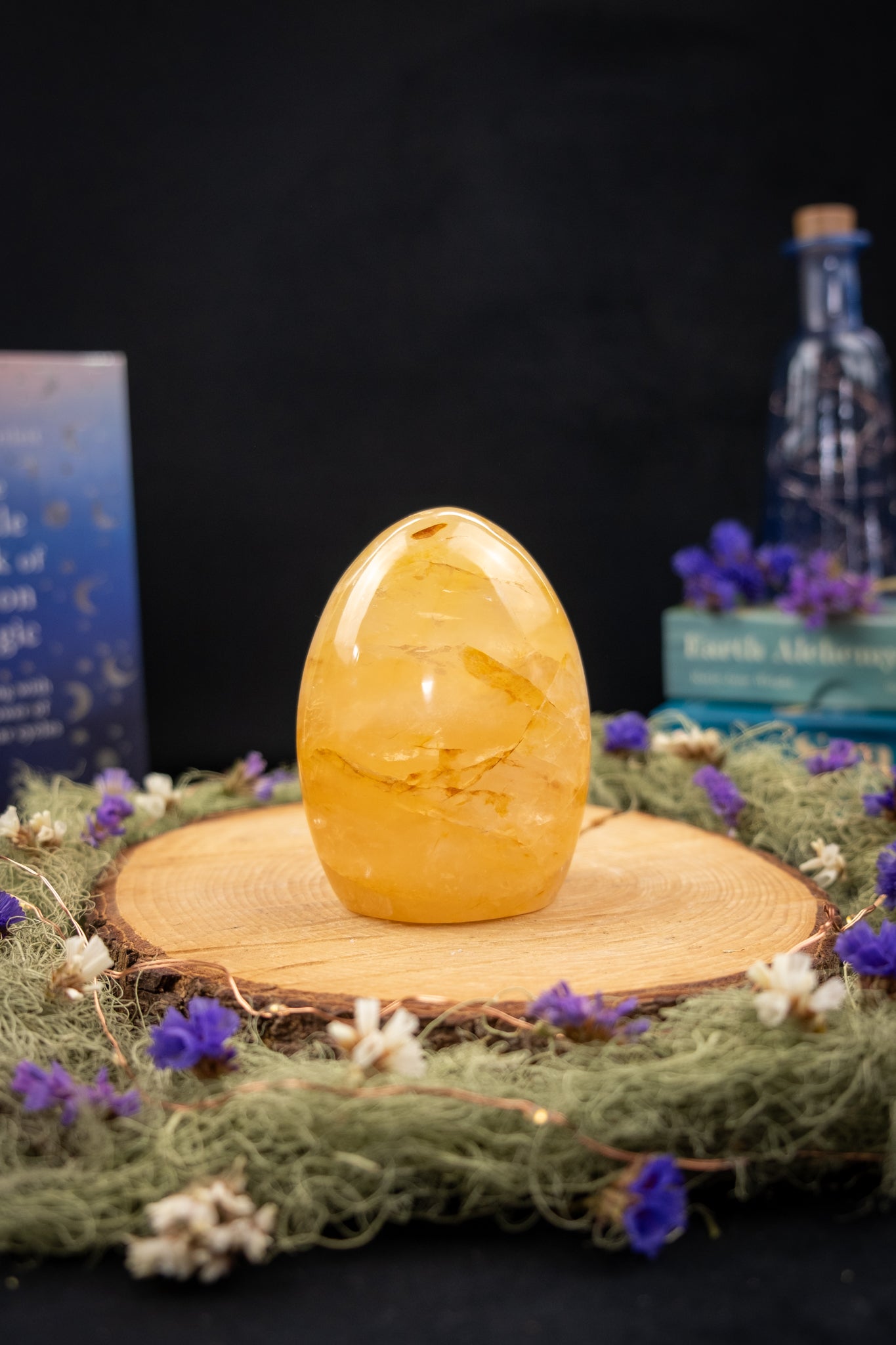 Golden Healer freeform with Girasol Quartz