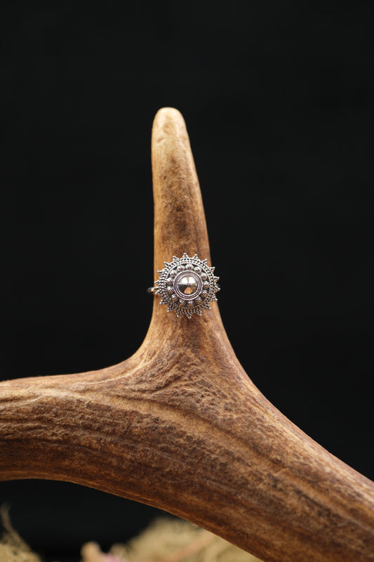 Sterling Silver Sunburst Ring