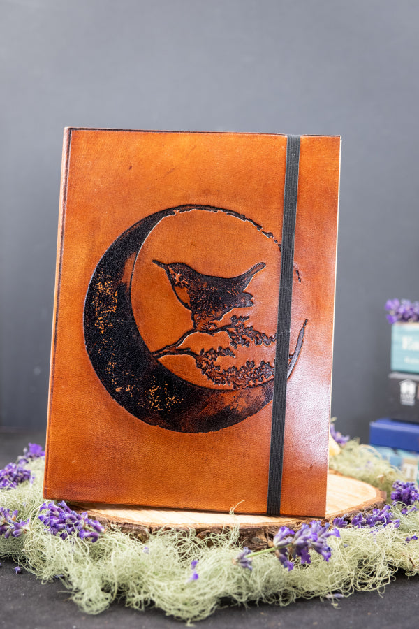 Moon and Earth Journal, Lunar Magic, Earth Wisdom, Wren Spirit, Hawthorn Tree, Crystal Energy, Spiritual Nature Connection