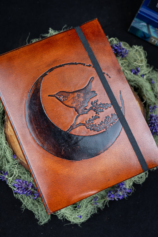Moon and Earth Journal, Lunar Magic, Earth Wisdom, Wren Spirit, Hawthorn Tree, Crystal Energy, Spiritual Nature Connection
