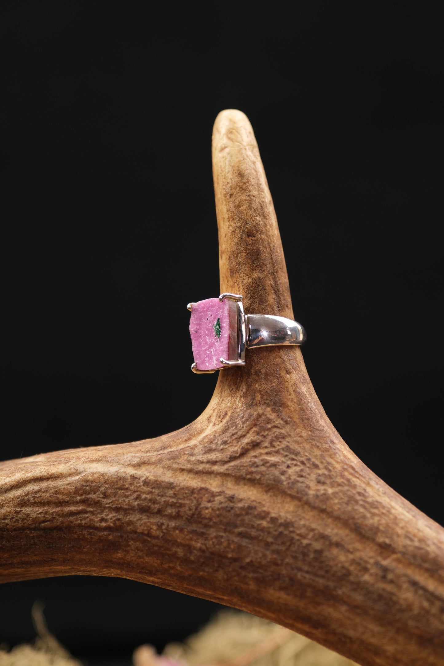 Cobaltoan Calcite Sterling Silver Ring