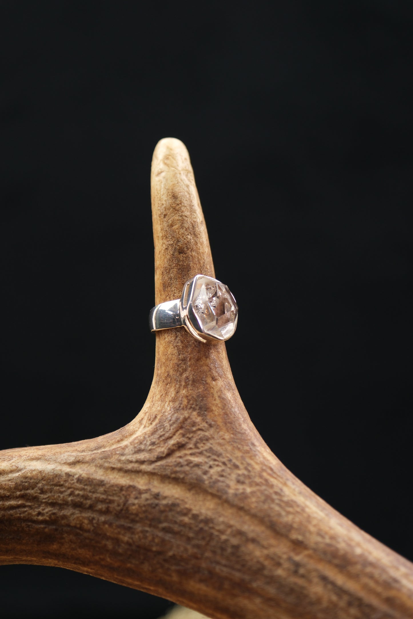 Herkimer Diamond Sterling Silver Ring
