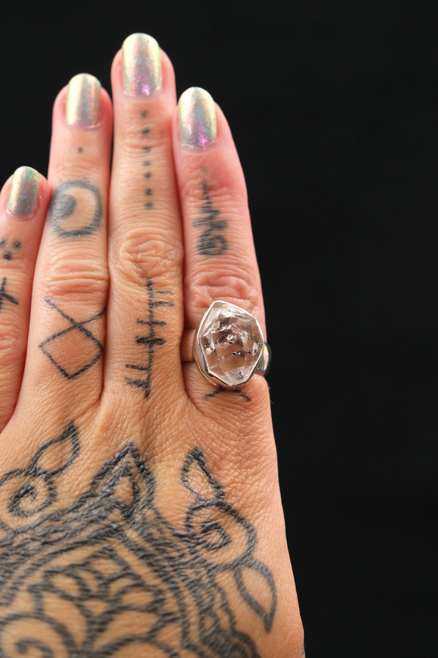 Herkimer Diamond Sterling Silver Ring