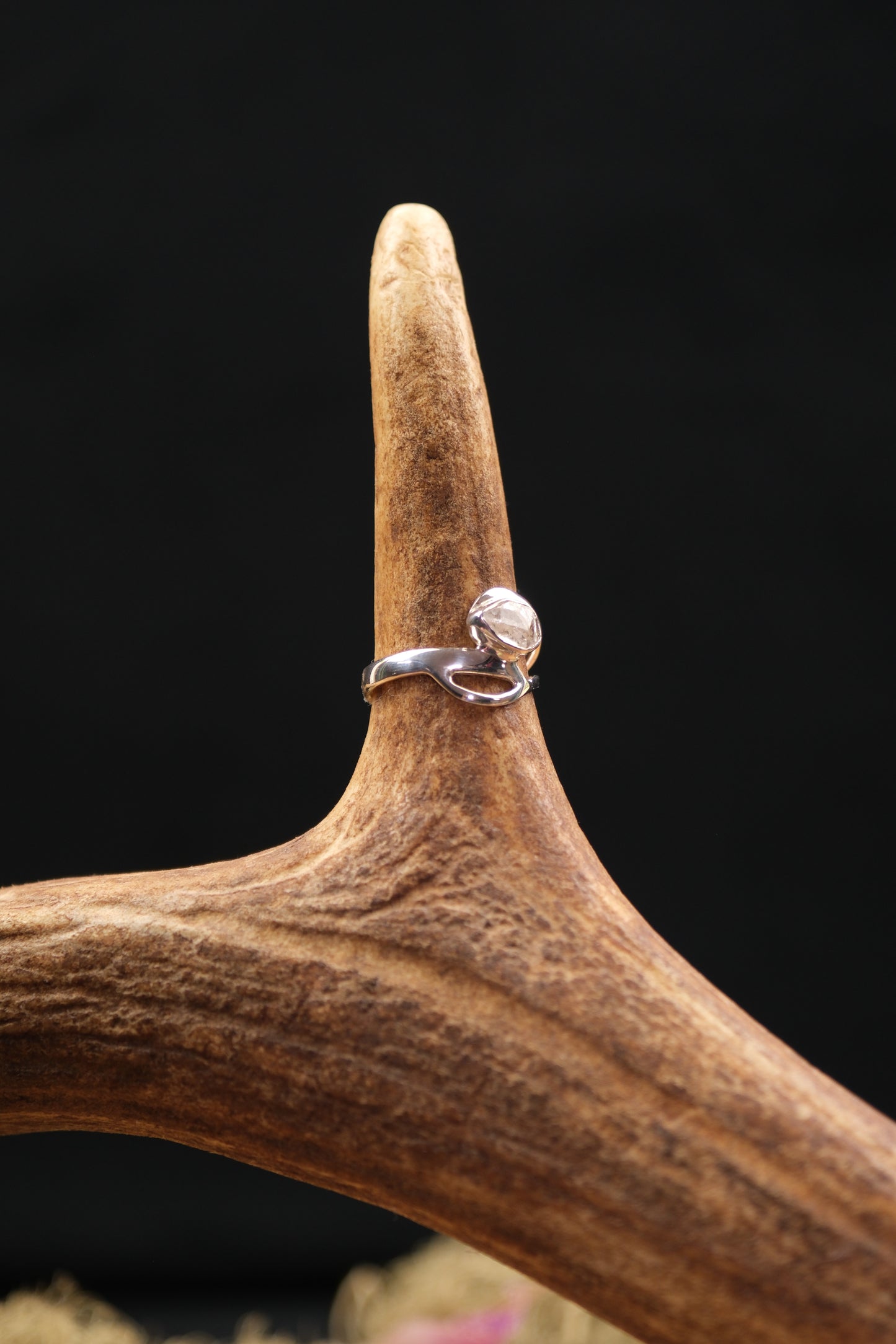 Herkimer Diamond Sterling Silver Ring