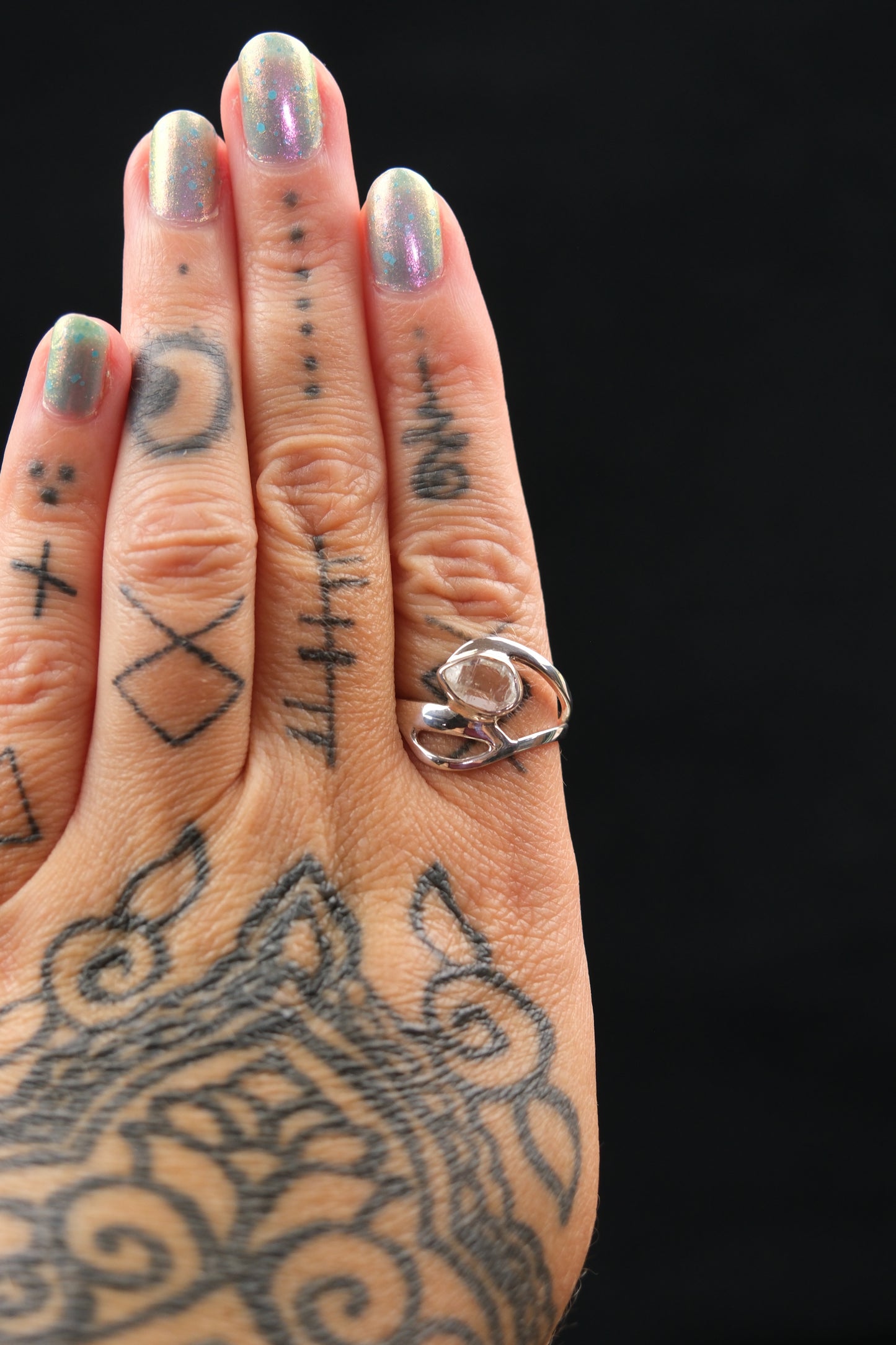 Herkimer Diamond Sterling Silver Ring