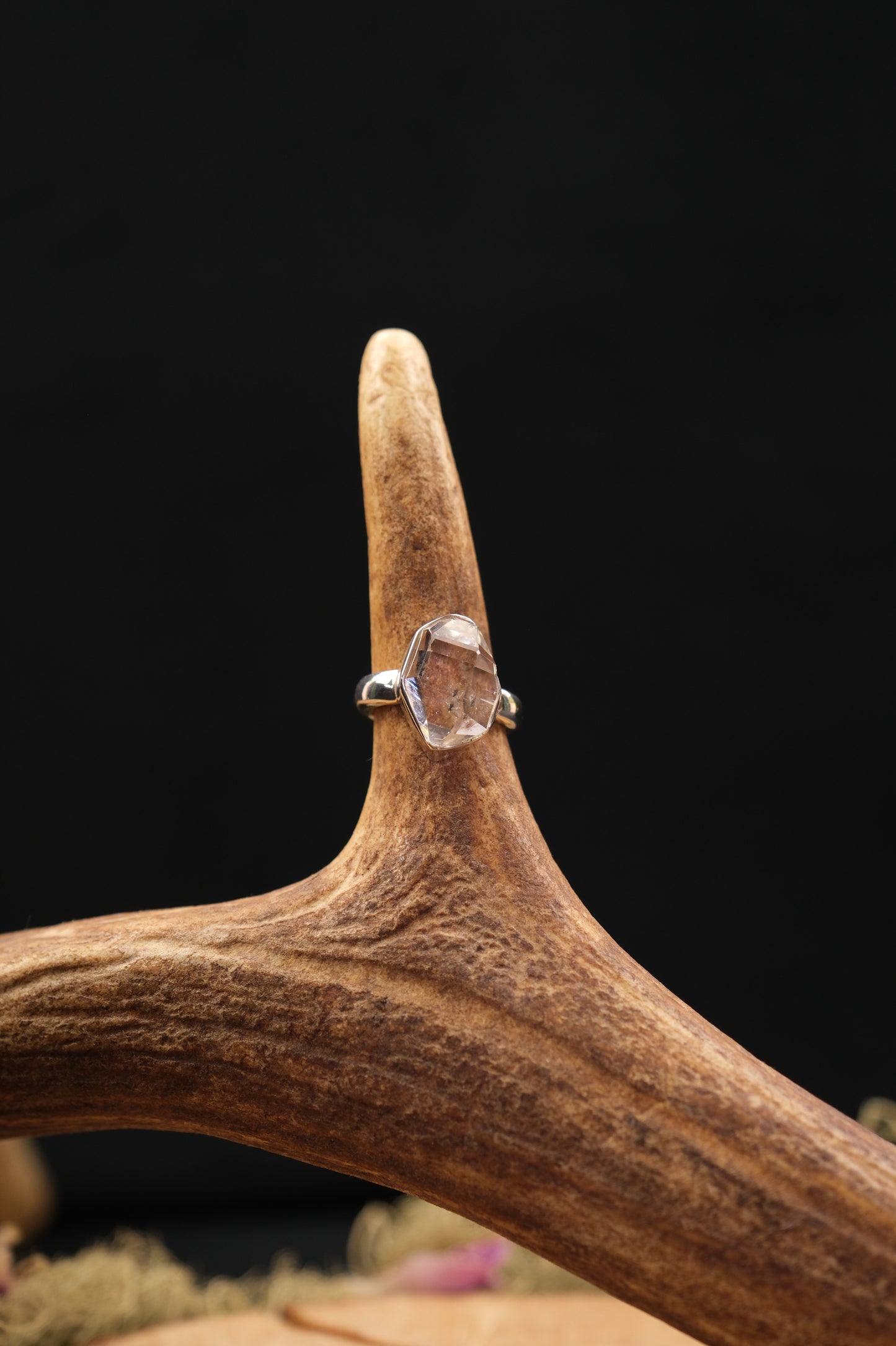 Herkimer Diamond Sterling Silver Ring