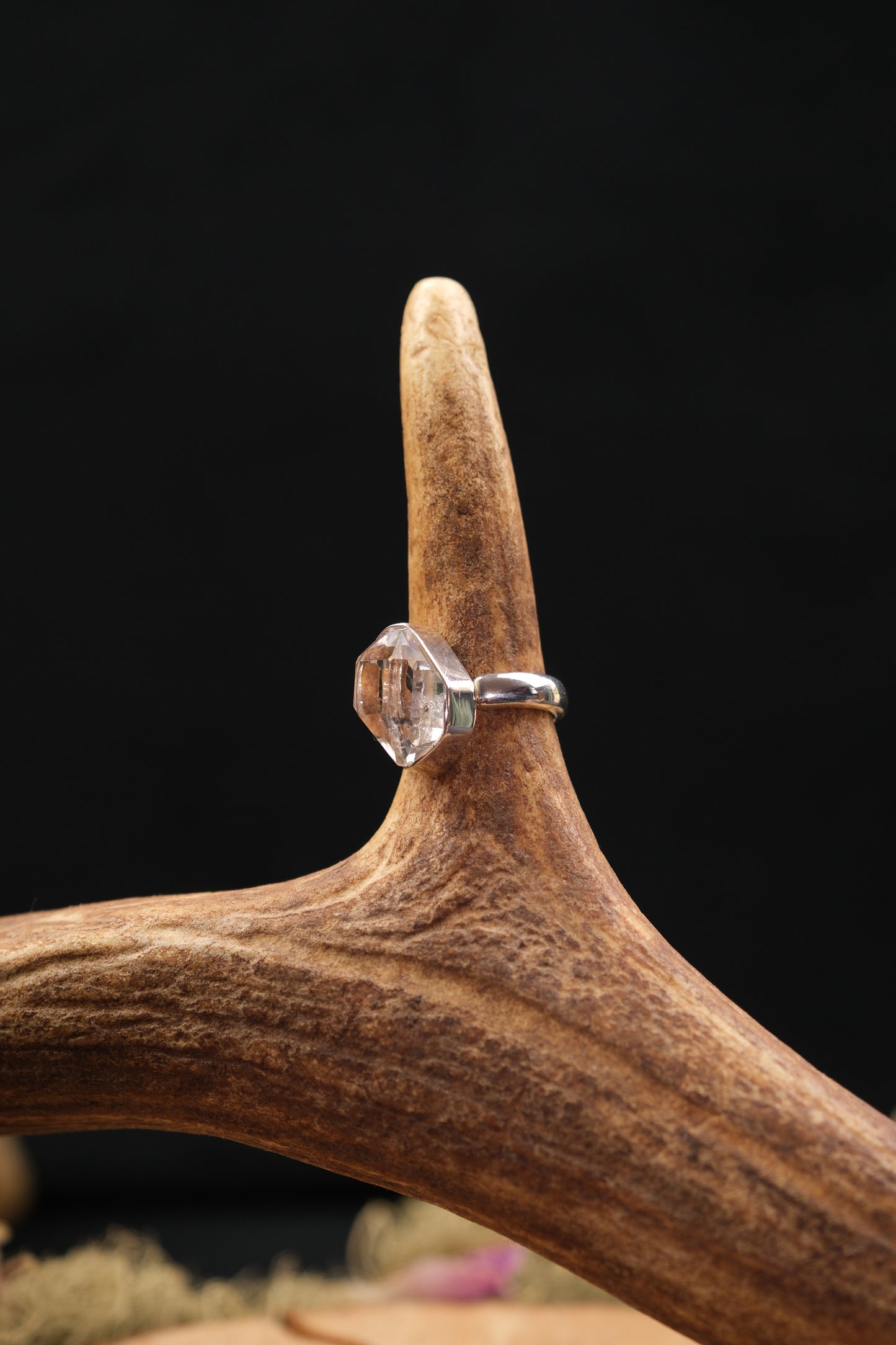 Herkimer Diamond Sterling Silver Ring