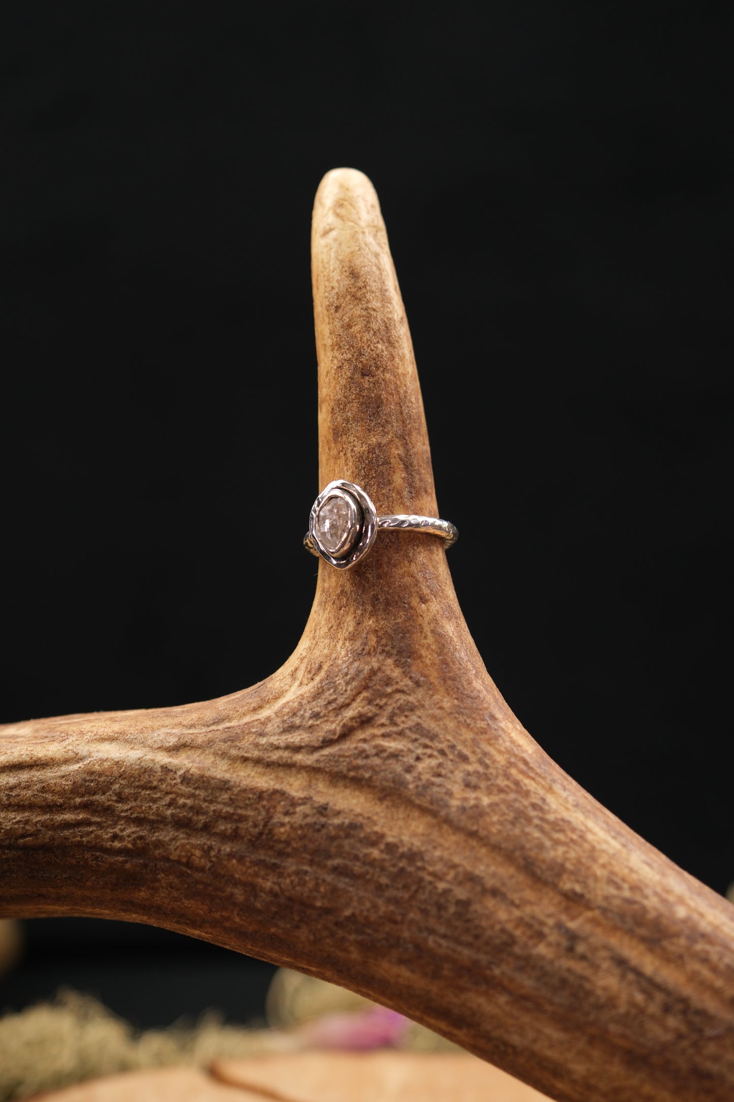 Herkimer Diamond Sterling Silver Ring